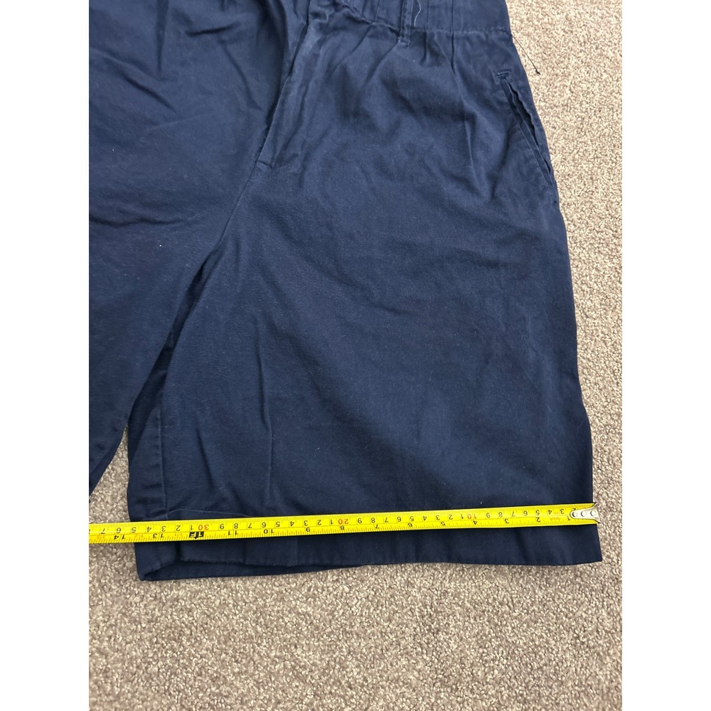 Jacque & KoKo Shorts Womens‎ 16 Navy Blue Excellent High Waist Cotton Bermuda - Picture 3 of 7